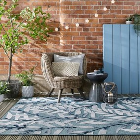 Tappeto blu per esterni 200x290 cm Willow - Flair Rugs