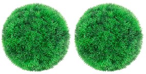 Sfere Di Bosso Artificiale 2 Pz 22 Cm /