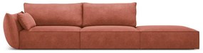 Divano angolare rosso Vanda - Mazzini Sofas