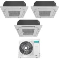 Climatizzatore Condizionatore Hisense Trial Split a Cassetta 12+12+12 con 4AMW81U4RAA R-32 Wi-Fi Optional 12000+12000+12000 - Novit