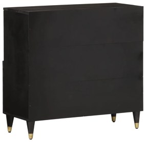 Credenza 80x33x75 cm in legno massello di mango