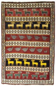 Gabbeh Tappeto 240x150 (Iran) Annodato A Mano