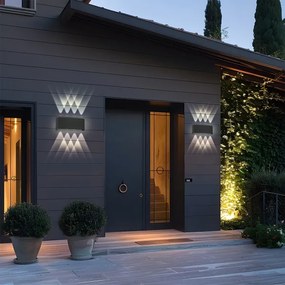 Brilagi - Applique da parete LED per esterni FLAREBOX LED/8W/230V nero IP65