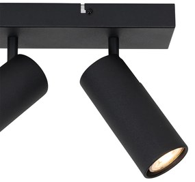 Faretto da soffitto moderno nero 4 luci orientabili - Renna