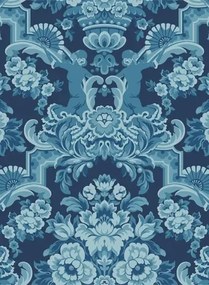 Cole & Son Carta da parati Lola - China Blues on Midnight