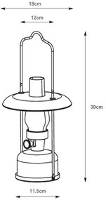 Markslöjd 108894-LED Lampada ricaricabile FANOS con dimmer LED/2,5W/3,7V 4000 mAh IP44 ottone