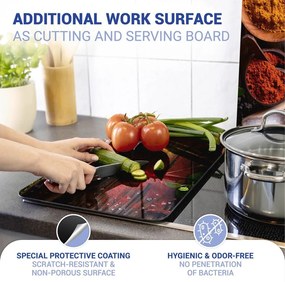 Set di 2 cappe da cucina in vetro con, 52 x 30 cm Spice - Wenko