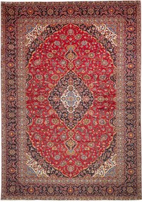 Kashan Tappeto persiano 280x400 Blu (Iran) Annodato A Mano
