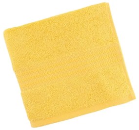 Asciugamano giallo in puro cotone, 50 x 90 cm - Foutastic