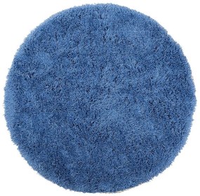 Tappeto shaggy rotondo blu ⌀ 140 cm CIDE Beliani
