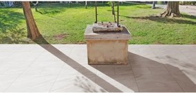 Pavimento Da Esterno 30x60 Effetto Pietra R11 Kalahari Bianco Ceramiche San Nicola