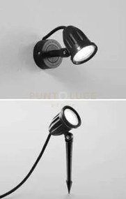 Proiettore led peg nero 9w 900lm 3000k 5,3x11,9x6,53cm