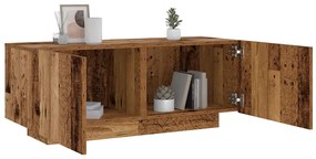 Comodino Legno Antico 100x35x40 Cm İn Legno Multistrato /