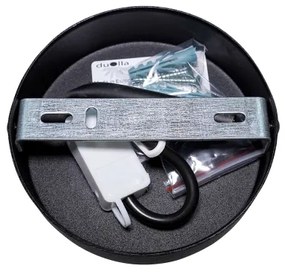 Duolla - Lampadario a plafone DUO 1xE27/15W/230V diametro 40 cm nero/oro