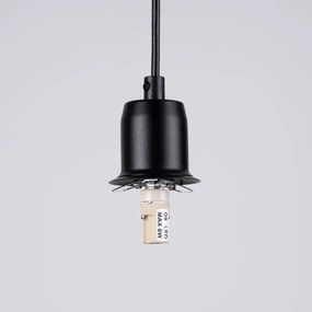 Sollux SL.1358 - Lampadario a sospensione con filo HYPERION 1xG9/8W/230V nero