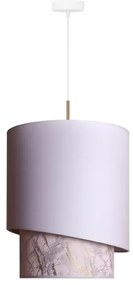 Duolla - Lampadario a sospensione con filo PARIGI 1xE27/15W/230V diametro 40 cm bianco/beige