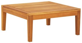 Set divani giardino 3 pz con cuscini grigio scuro legno acacia