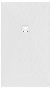 Piatto doccia in carbonato di calcio Horus bianco L 80 x L 140 x H 27 cm opaco effetto marmo
