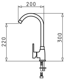 Pyramis 90913801 - Rubinetto cucina BELLO cromato