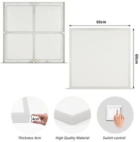 Brilagi - Lampada LED per bagno FRAME LED/50W/230V 3000/4000/6000K 60x60 IP44