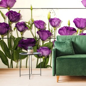 Carta da parati autoadesiva – Fiori viola meravigliosi