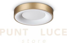 Planet plafoniera led 3000k 15w 1350 lm satinata ottone d.30cm