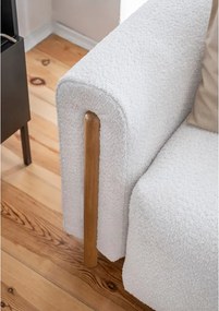 Divano grigio allungabile/con contenitore e rivestimento in bouclé 244 cm Arcadova – ELTAP