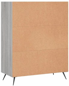 Libreria Grigio Sonoma 69,5x32,5x90 cm in Legno Multistrato