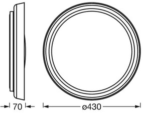 Ledvance -LED Luce Dimmerabile SUN@HOME LED/26W/230V 2200-5000K CRI 95 Wi-Fi