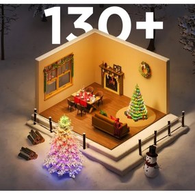 Govee - Catena natalizia a LED RGBICW per esterni 2700-6500K 20m Wi-Fi Matter IP66