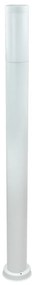 Paletto da Giardino 100cm acciaio inox BIANCO IK06 IP54 base E27