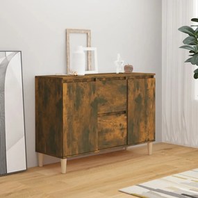 Credenza rovere fumo 103,5x35x70 cm in legno multistrato