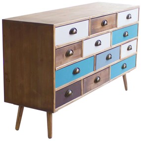 ADELINE - cassettiera 12 cassetti multicolor