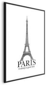 Poster - Paris Is Always a Good Idea Cornice nera con margine 21x30
