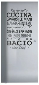 Anta per porta scorrevole Regole Tel. in vetro trasparente L 88 x H 215 cm sinistra