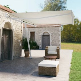 Tenda Da Sole Automatica Autoportante 500x350 Cm Crema /