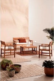 Set Salotto Da Esterno 4 Posti In Legno Di Acacia Con Cuscini Noemi Bizzotto