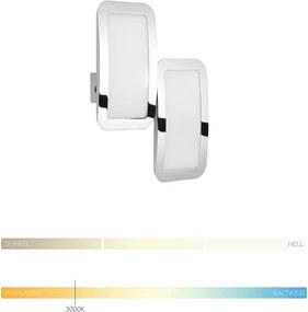 Wofi 4526.02.01.6000 - SET 2x Lampada da parete dimmerabile a LED SAGA LED/8W/230V