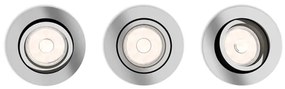Philips 50393/11/PN - KIT 3x Lampada da incasso MYLIVING DONEGAL 1xGU10/5,5W/230V
