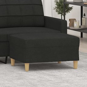 Poggiapiedi Nero 70x55x41 Cm İn Tessuto /