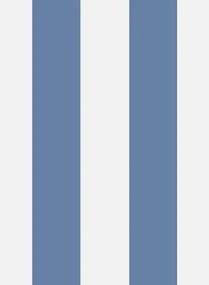 Tapete Glastonbury Stripe von Cole & Son - Nautical Blue
