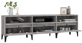 Mobile porta tv grigio sonoma 150x30x44,5 cm legno multistrato