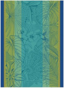 Set di 4 strofinacci in cotone jacquard Plantes