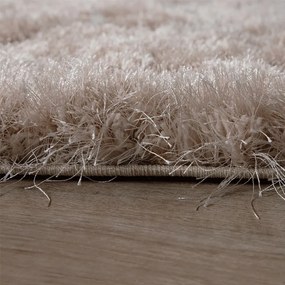 Tappeto Shaggy a pelo Lungo Mirage  Colore Beige, Dimensioni cm 80x300