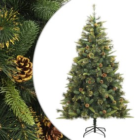 Albero Di Natale Artificiale Incernierato Con Pigne 240 Cm /