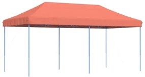 Tenda da Festa Pieghevole Pop-Up Terracotta 580x292x315 cm