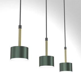 Lampadario su corda ARENA 3xGX53/11W/230V verde/oro