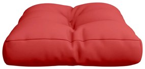 Cuscino per Pallet Rosso 60x40x12 cm in Tessuto