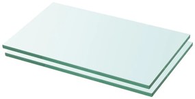 Mensole İn Vetro Trasparente 2 Pz 30x12cm /