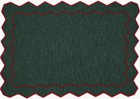 Tovaglietta americana con bordo ricamato Alba